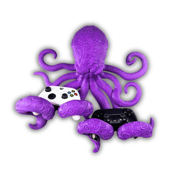 Octopus Controller & Hörlurshållare Lila M