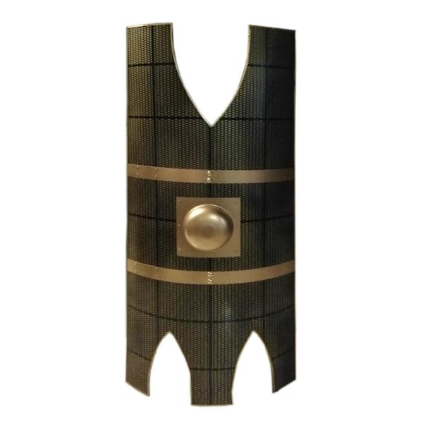 Trä / metall Medeltida Kalasag Warriors Shield SWE120 multifärg one size