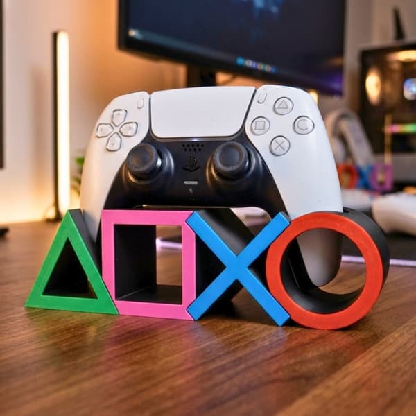 Symbolställ för spelkontroll, kompatibelt med PS5 Svart M