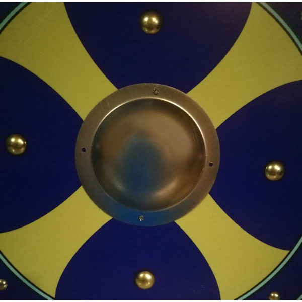Trä/metall Medeltida bas Viking Shield SWE159 multifärg one size