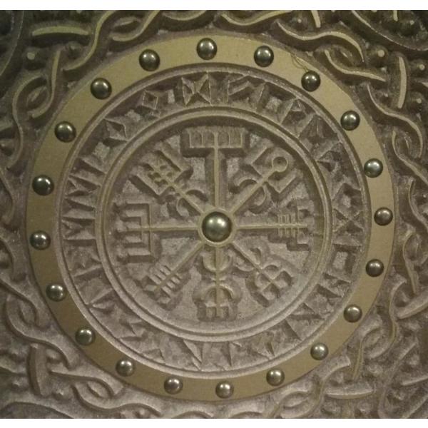 Träsnitt Runes Helm of Awe Viking Shield SWE96 multifärg one size