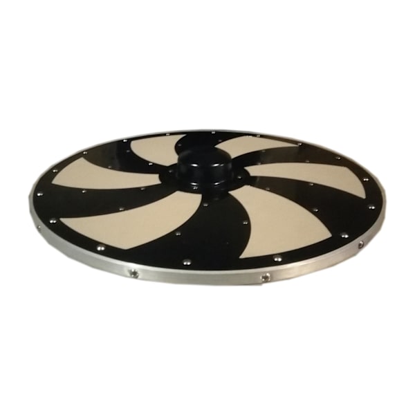 Trä / metall Medeltida läderbas Viking Shield SWE59 multifärg one size