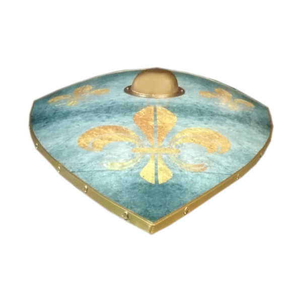Trä fleur de lis Battle Armor Medieval Shield SWE148 multifärg one size