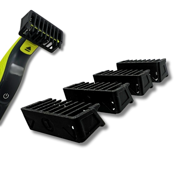 Kammar för Philips OneBlade (4x) 1,2,3,5 mm Svart