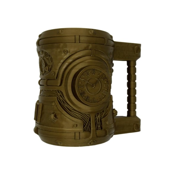 Steampunk Mugg dekoration bordsskiva Brons one size