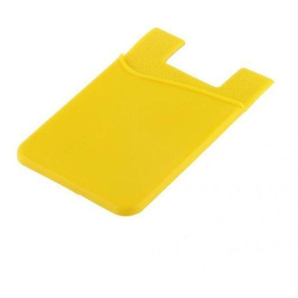 Silikon socka plånbokskortklistermärke gult Gul one size