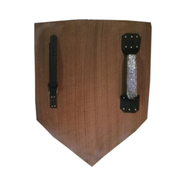 Trämedeltida Viking Cross Shield - Blå SWE104 multifärg one size
