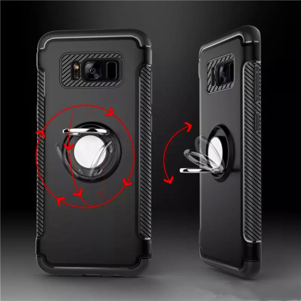 Iphone 6/6S hybrid armor skal magnetic case svart Svart