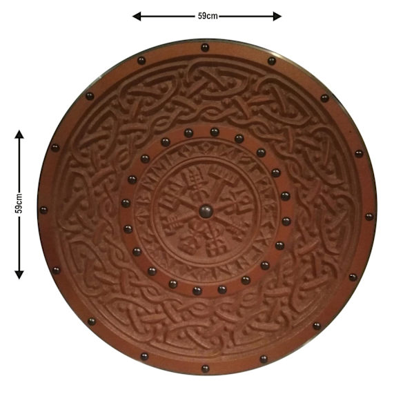 Träsnitt Runes Helm of Awe Viking Bronze Shield SWE97 multifärg one size