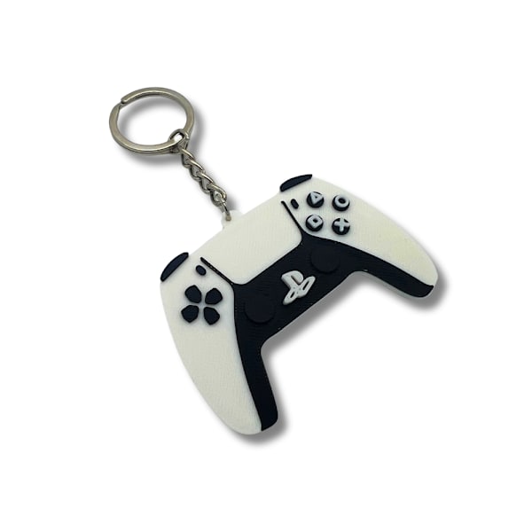 Controller nyckelring kedja för PS5 Playstation Vit M
