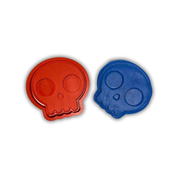 Halloween kakskärare fladdermus ghost skull pumpa kista Red 7 Pack