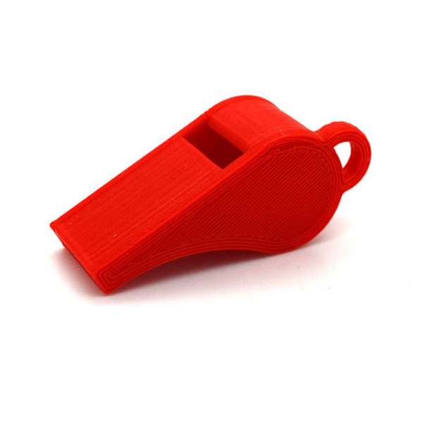 Visselpipa 2-pack PLA plast 118+ Db röd Röd M
