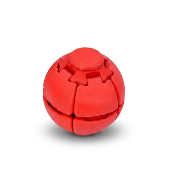 Tryck och snurra Fidget Squishy stressbollleksak - HelixCore Röd M