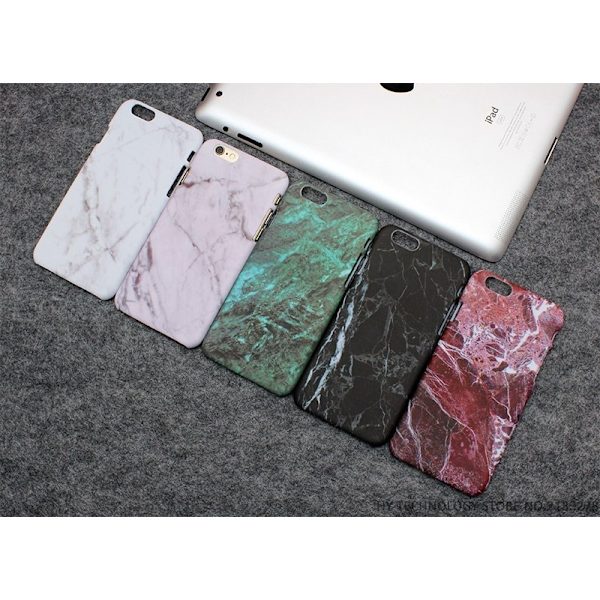 Iphone 6+/6S+ Plus Marble Skal Skydd Case Rosa Rosa