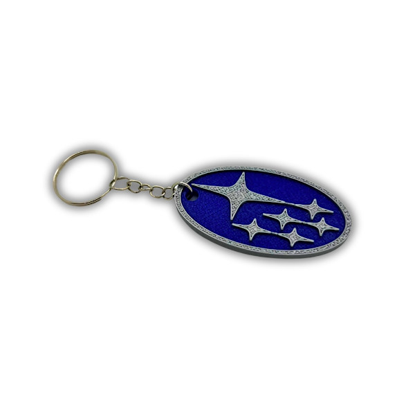 Nyckelring nyckelring emblem logotyp för Subaru Blå M