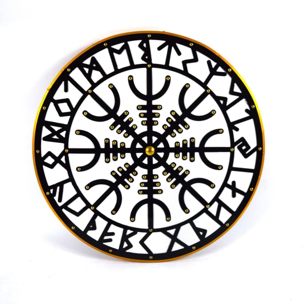 Helm of Awe Silver Puinen Viking Shield käsintehty SWE57 multifärg one size