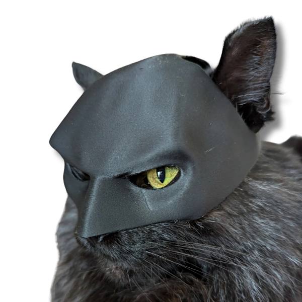 BatCat Batman kattmask PawSmart Dark Knight Svart M
