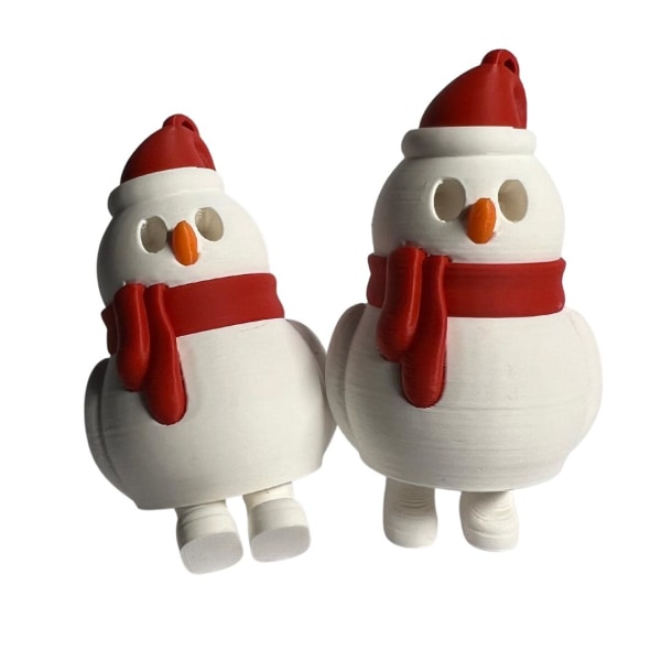 Snögubbe jultomten med ben nyckelring julgran dekoration Vit one size