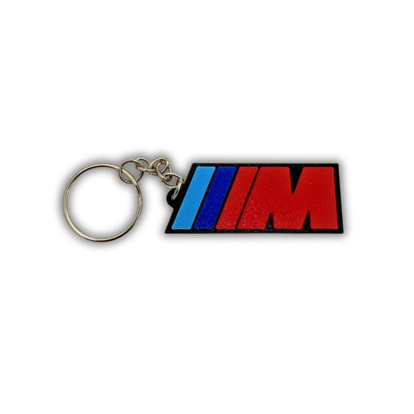 Nyckelring nyckelring emblem logotyp för BMW M Röd M