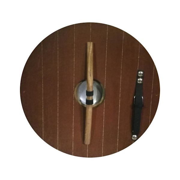 Handgjorda Viking sköld metalliska rutnät SWE39 multifärg one size