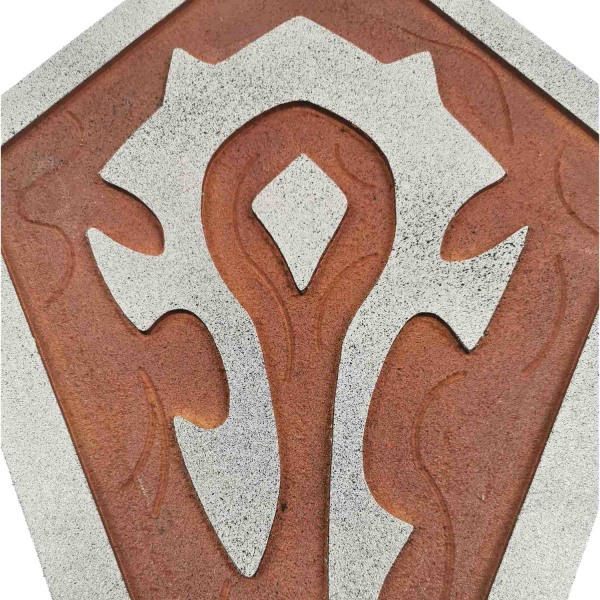 World of Warcraft graverad träsköld multifärg one size