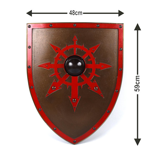 Symbol för kaos Böjd Viking träsköld SWE114 multifärg one size