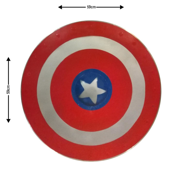 Captain America träsköld SWE154 multifärg one size