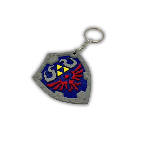 Zelda Shield nyckelring grå M