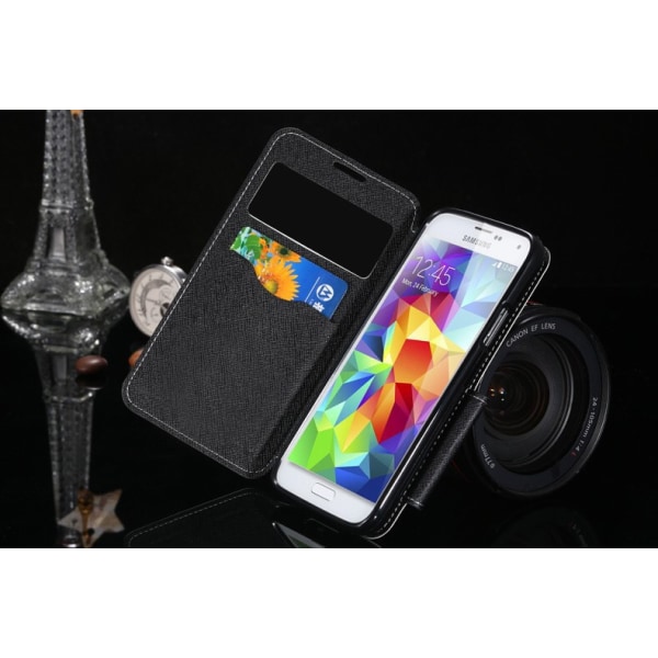 Samsung Galaxy S4 plånbok S-View fodral vit Vit