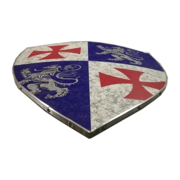 Trä Medeltida Rampant Lion Viking Curved Shield SWE83 multifärg one size
