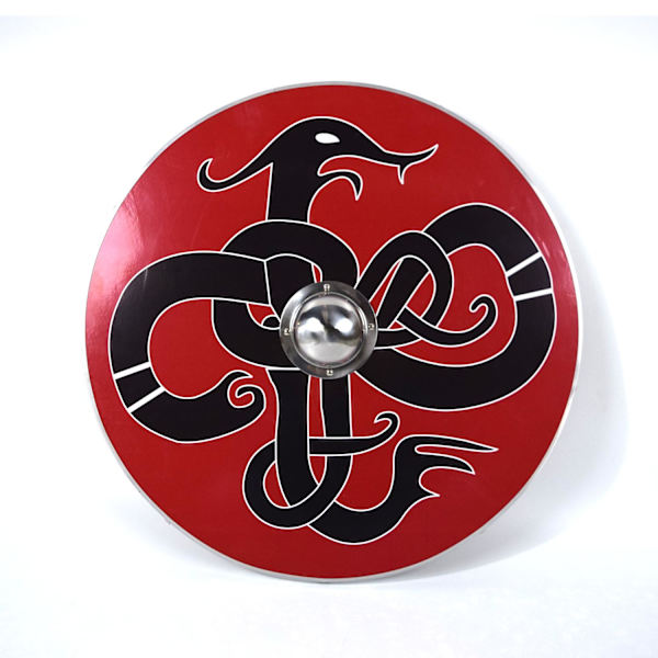 Trä Medeltida Dooms Snake Viking Shield SWE74 multifärg one size