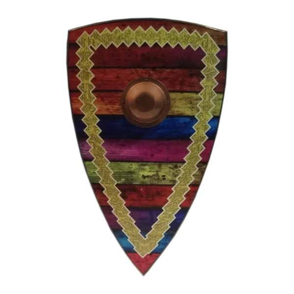 Trämedeltida Hippie Style Viking Shield SWE147 multifärg one size