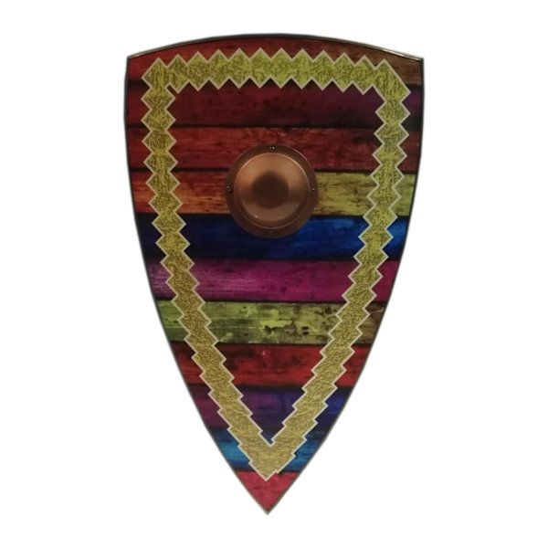 Trämedeltida Hippie Style Viking Shield SWE147 multifärg one size