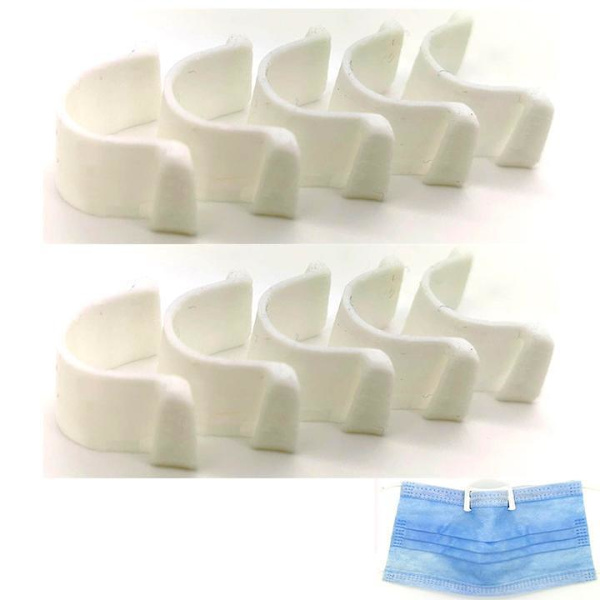 50x Anti-dim näsklämma för munskyddsmask Vit one size
