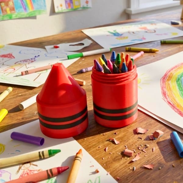 The Crayon Keeper | Kritbehållare Röd M