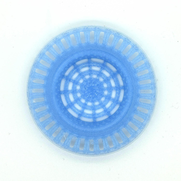 2x Sink stopp propp PETG plast blå Blå one size
