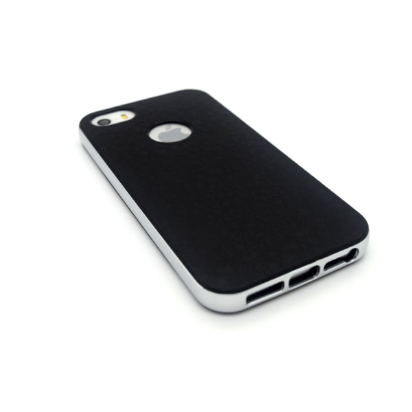 Iphone 5/5S/SE Silikon + Hård PC Hybrid Skal Case Silver Silver