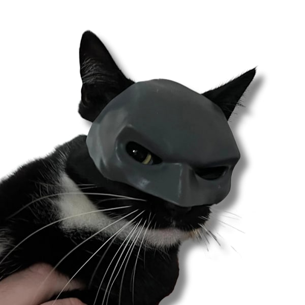 BatCat Batman kattmask PawSmart Dark Knight Svart M