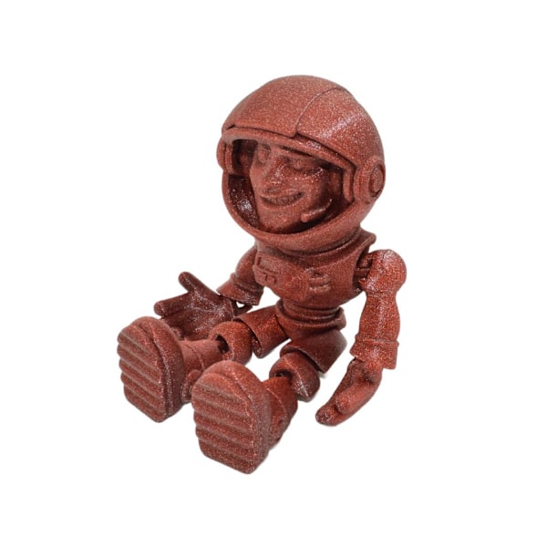 Flexi Astronaut med visir 18 cm leksak Röd one size