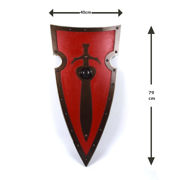 King Arthur trä Viking böjd sköld SWE111 multifärg one size