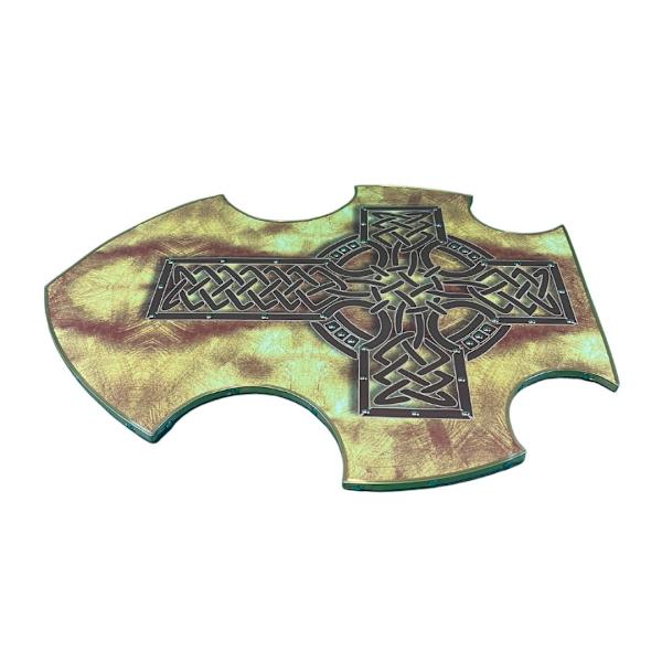 Träböjd Celtic Cross Viking Shield SWE177 MultiColor Celtic Cross