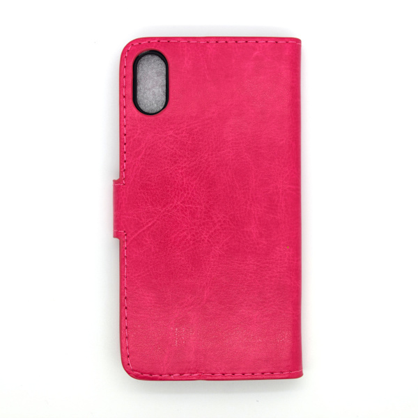 IPhone X plånbok fodral skydd sky case rosa Rosa