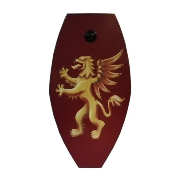 Trämedeltida Rustik Lion Viking Shield SWE134 multifärg one size