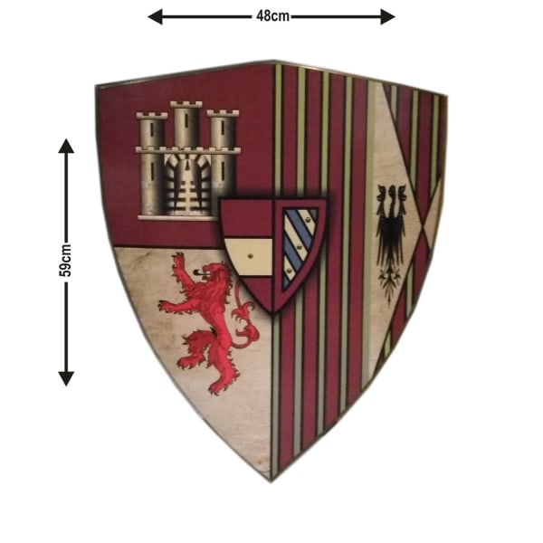 Trähus Lannister från GOT Viking Curved Shield SWE84 multifärg one size