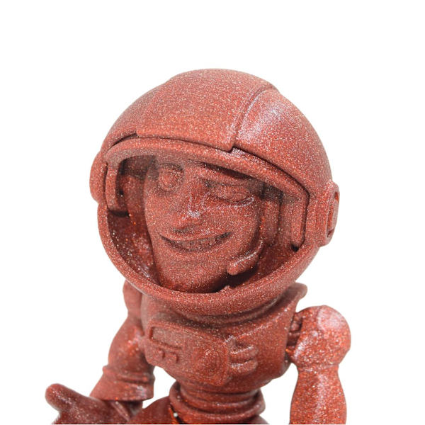 Flexi Astronaut med visir 18 cm leksak Röd one size