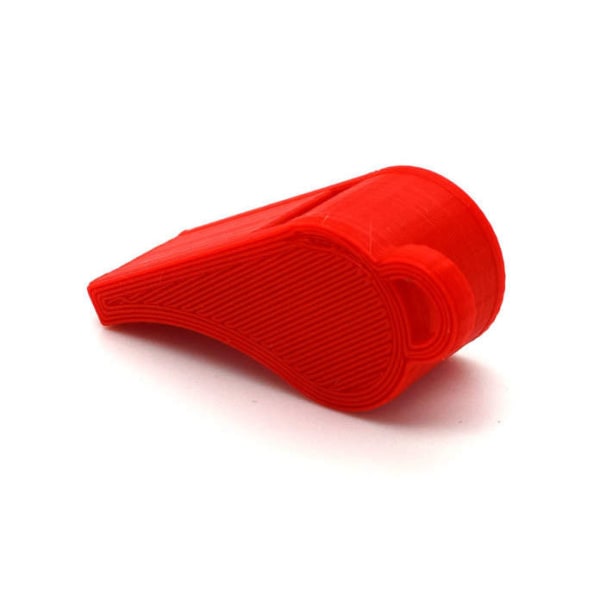 Visselpipa PLA plast 118+ Db röd Röd one size
