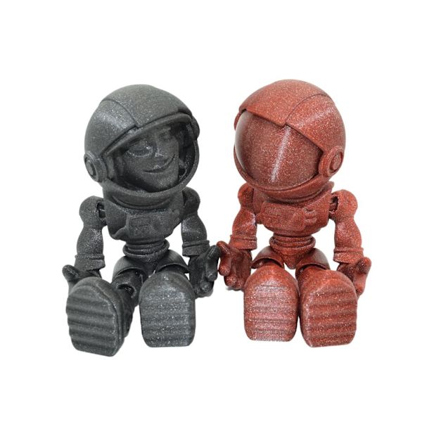 Flexi Astronaut med visir 18 cm leksak Svart one size