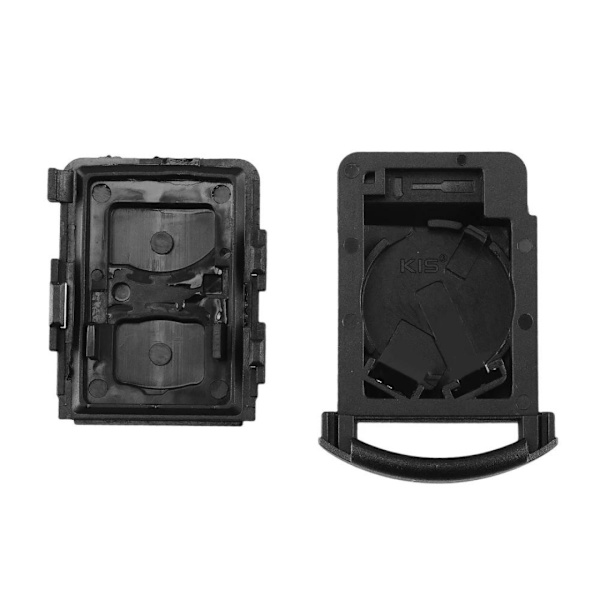 Nyckel FOB skal fjärrkontroll 2 knappar YM-28 blad för Opel Svart M