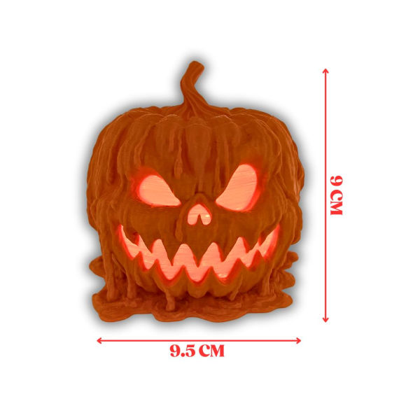 Halloween pumpa smältande spöke Candy Bowl/Nattljus Orange S
