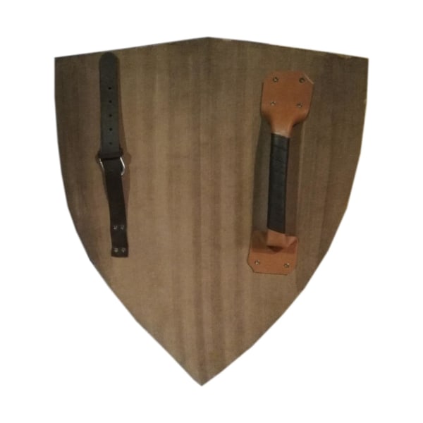 Trämedeltida Fleur De Lis Vector Curved Shield SWE86 multifärg one size